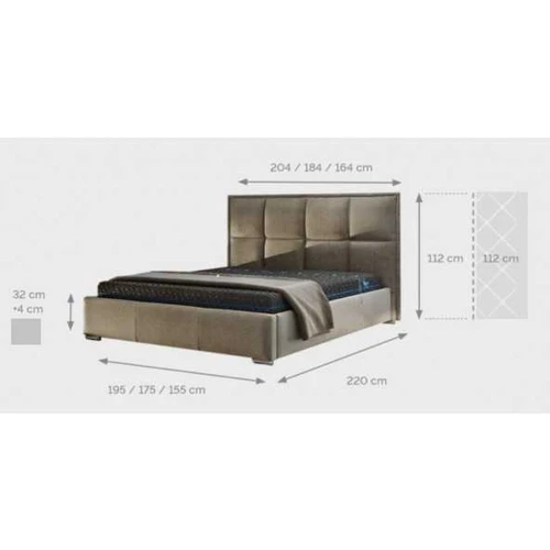 Lova M067 160 cm erdvus miegojimas su spalvų pasirinkimu