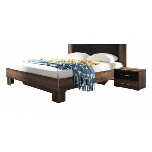 Lova + naktiniai staliukai 160x200 VERA VE51 ąžuolo monasterie / juoda