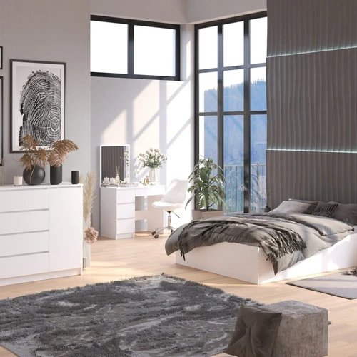 Tvirtos konstrukcijos lova su metaliniu karkasu