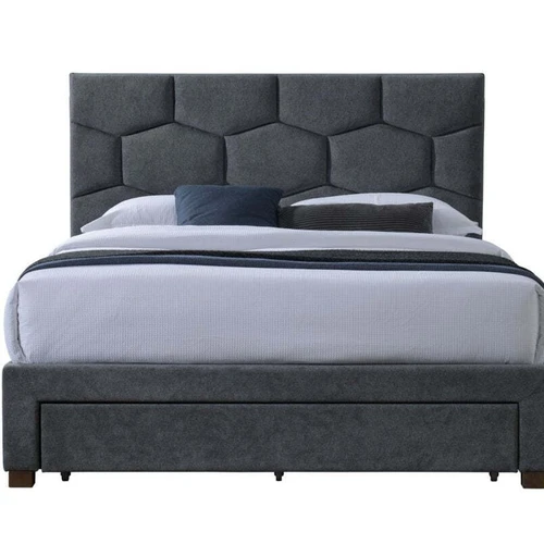 Minkšta audinio lova su stalčiais, pilka spalva