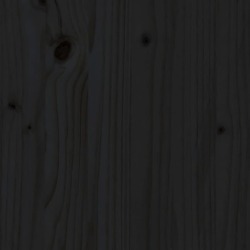Lovos rėmas, juodas, 90x190cm, medienos masyvas, vienvietis - Lovos