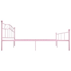 Lovos rėmas, rožinės spalvos, 180x200 cm, metalas - Lovos