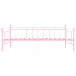 Lovos rėmas, rožinės spalvos 90x200cm, metalas - Lovos