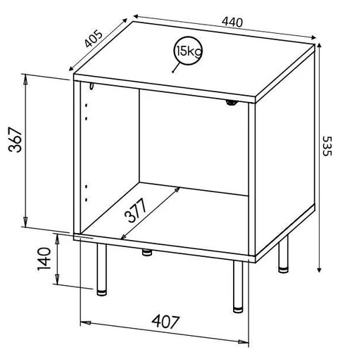 Praktiška spinta su matinės tekstūros korpusu ir PUSH atidarymo sistema