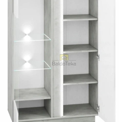 Ergonominė spinta 92x141x40 cm, LMDP/MDF