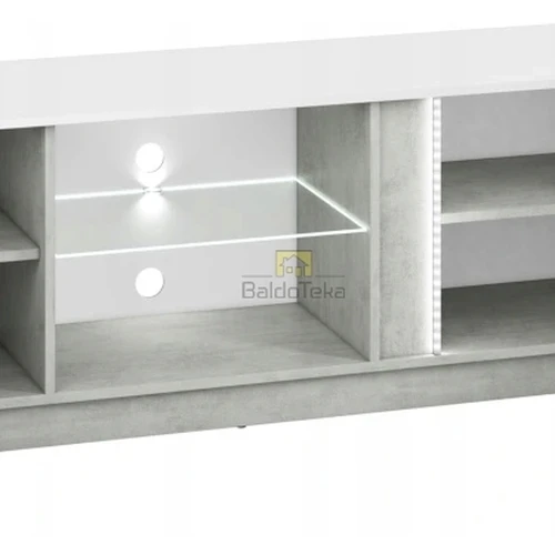 Moderni spinta su blizgiu ir betono efektu