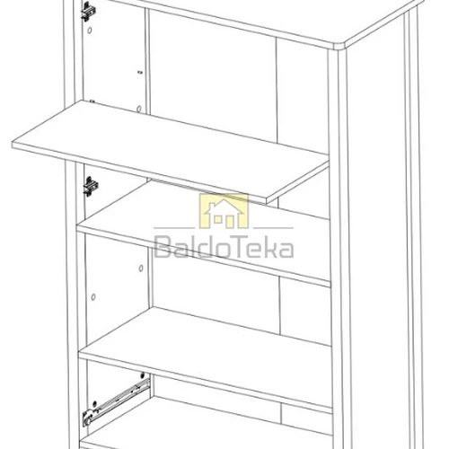 Ergonominė LUNA spinta su moderniu dizainu