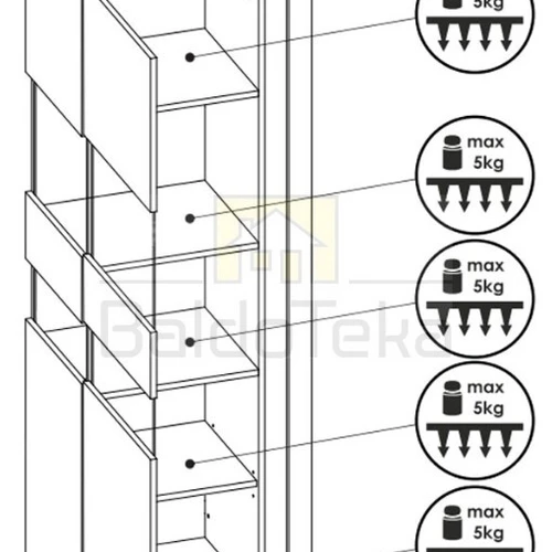 Elegantiška spinta su blizgiu baltu fasadu