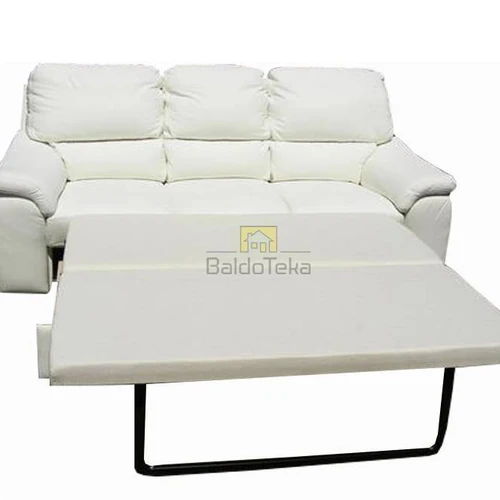 Natūralios odos sofos komplektas su miegamąja dalimi