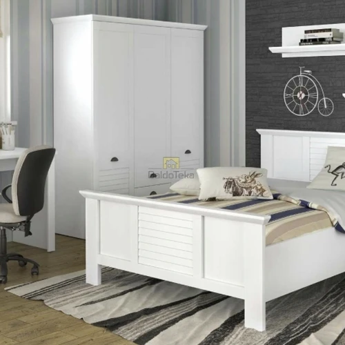 Stilinga balta lova MARIDA, LMDP/MDF medžiagos