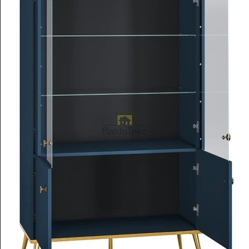 Moderni LMDP/ABS spinta tamsiai mėlyna su aukso intarpais