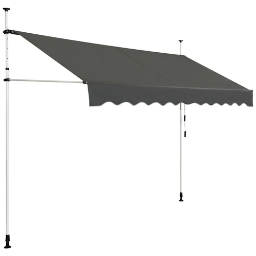 Markizė 175x300x300cm., tamsiai pilkos spalvos