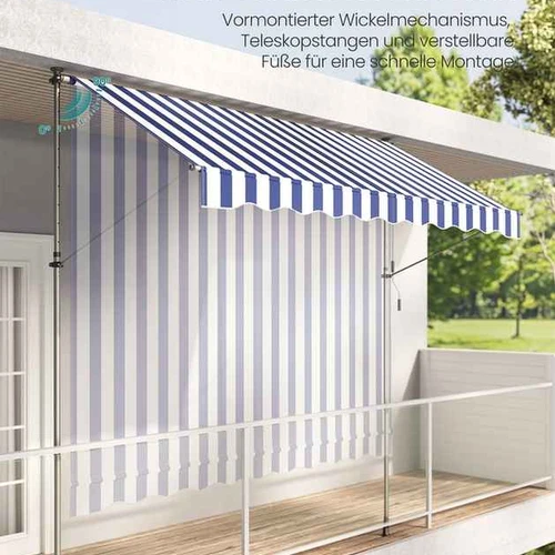Markizė SONGMICS, spaustuko tipo, 300 × 120 cm - Lauko skėčiai