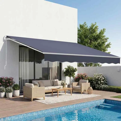 Markizė VEVOR RA350300-N, rankiniu būdu ištraukiama, 350 × 300 × 25 cm