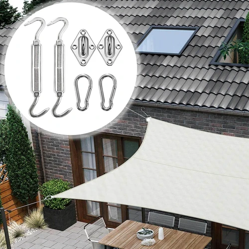 Komplekte 2 įtempimo varžtai ir karabinai