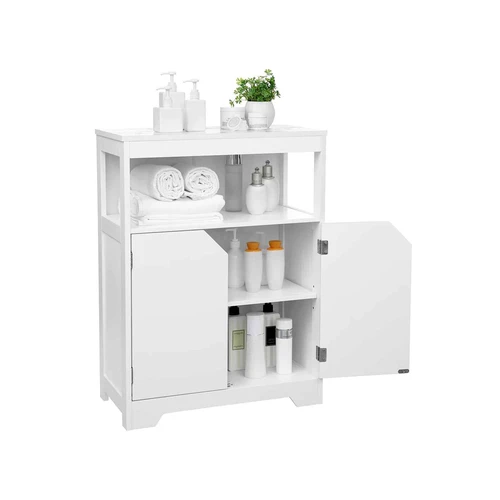 Trikampės rankenų angos ir baltas atspalvis