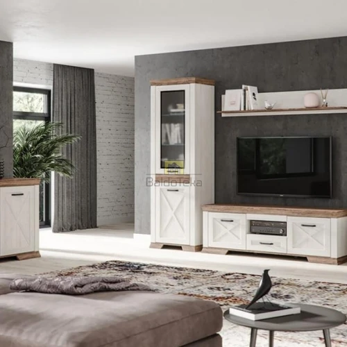 Minimalistinis dizainas baltos pelenų/triufelinio ąžuolo atspalviu