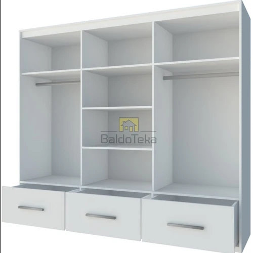 Balti blizgūs fasadai ir aliuminio bėgeliai