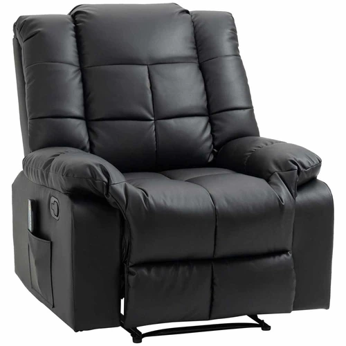 Masažinis fotelis Homcom 94x99x99cm., juodos spalvos