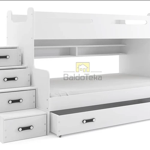 Lovų komplektas su grotelėmis ir stalčiais