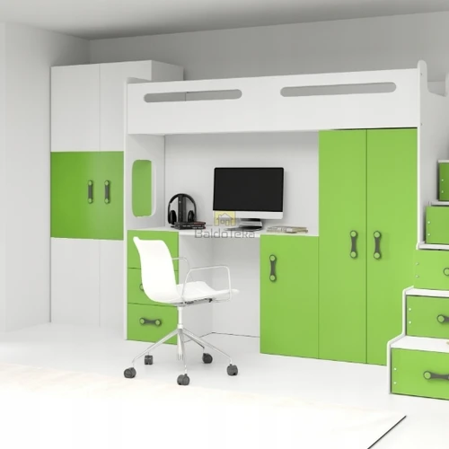 MDF/LMDP balto-žalio spalvos čiužinys