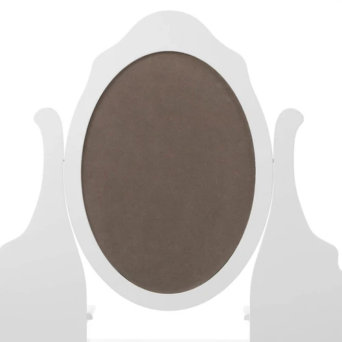 Modernus tualetinis staliukas su veidrodžiu ir stalčiais