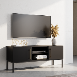 Praktiška RTV spintelė su metalinėmis kojomis