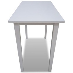 Medinis baro stalas, baltas - Baro stalai