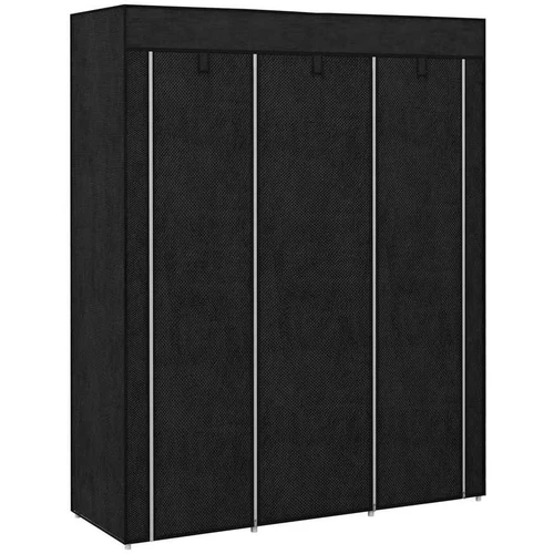 Medžiaginė spinta Homcom 125x43x162,5cm., juodos spalvos