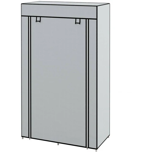 Medžiaginė spinta Homcom 83x42,5x162,5cm., pilkos/juodos spalvos