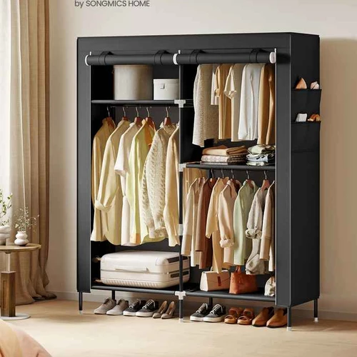 Medžiaginė spinta SONGMICS RYG010, 3 pakabinami skyriai, 127 × 180 × 45 cm - Spintos, spintelės