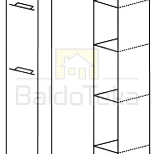 Praktiška ir erdvi spinta su šviesaus ąžuolo ir truflės dekoru