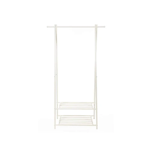 Metalinė drabužių kabykla, balta