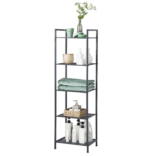 Kompaktiškos grindų lentynos voniai