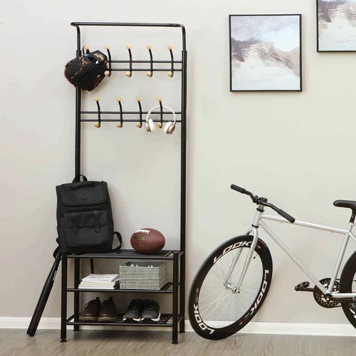 Tvirtas ir patvarus palto stovas su 40 kg keliamąja galia