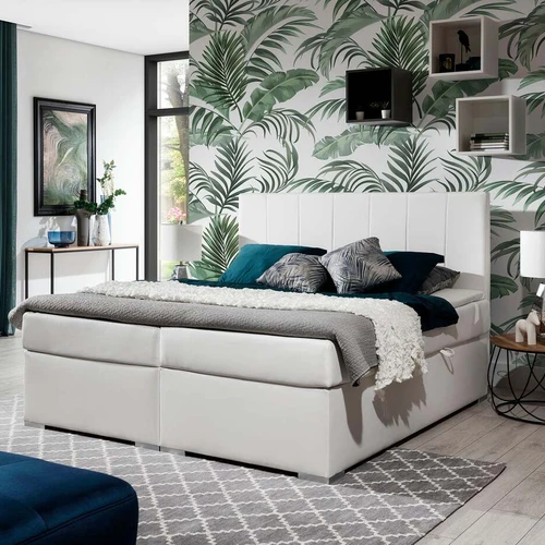 Spyruoklinė lova su gilia sėdyne ir elegantiškomis kojomis