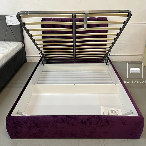 Lova Imperija Lux su grotelėmis ir saugiais kampais