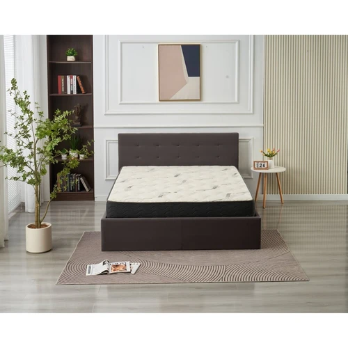 Dvigulė lova su ortopediniu pagrindu ir aukštu galvūgaliu