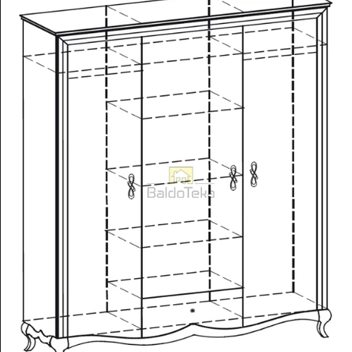 Stilingas baltas blizgus miegamasis su natūralaus medžio apdaila