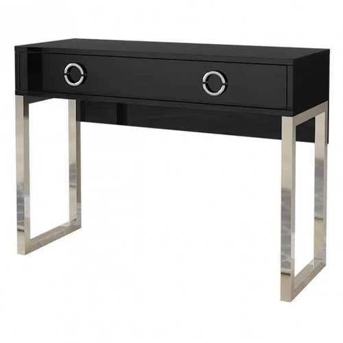 MILLA rašomasis stalas blizgus juodas