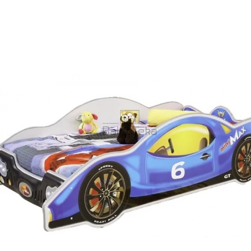 Ergonominė lova su minkštu čiužiniu ir grotelėmis