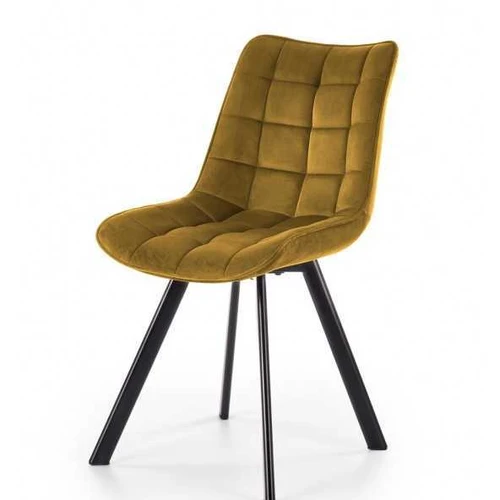 Minkšta kėdė K332 garstyčių spalvos