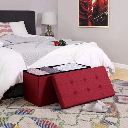 Daugiafunkcė dėžė kaip batų suoliukas ar lovos skrynia