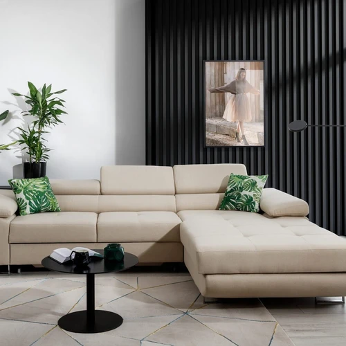 Minkštas kampas ARMANDO, kreminis