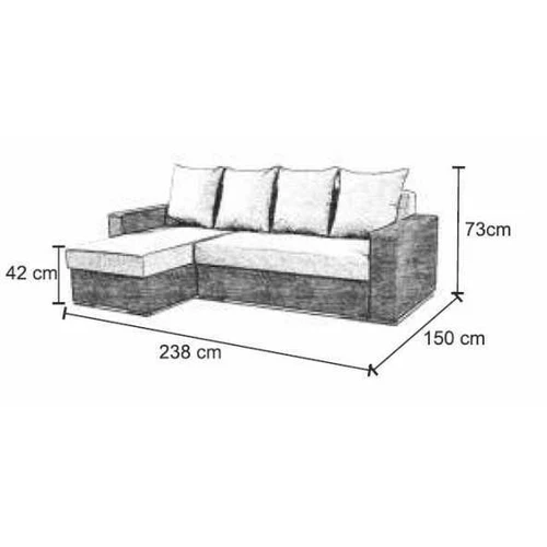 Minkštas kampas su 2 patalynės dėžėmis