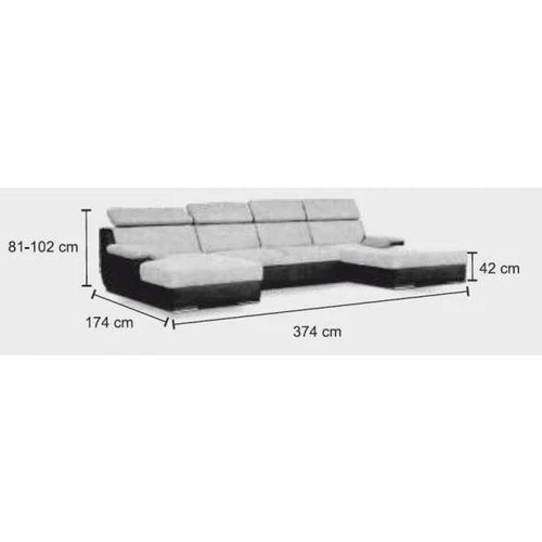 Ergonominis kampas AS 64 su zigzaginėmis spyruoklėmis ir poliuretanu