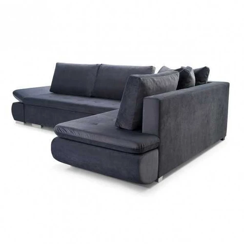 Didelė kampinė sofė su gofruota spyruokle ir audiniu Parosas 6