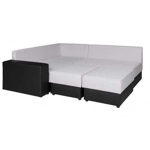 Didelė kampinė sofa su patalynės konteineriu ir T30 puta