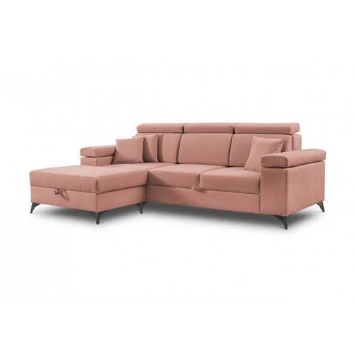 Didelė kampinė sofa 254x170 cm su patalynės dėže