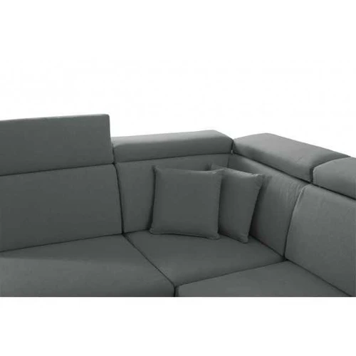 Sofa su miego funkcija, sidabrinėmis kojomis ir audiniu „Caldo 17“